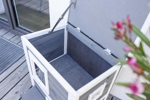 Kerbl Katzenhaus Family - wetterfestes Winterhaus für Katzen, 2-stöckig